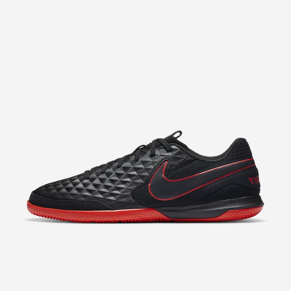 Chaussure Foot Salle Nike Tiempo Legend 8 Academy IC Noir 3209-165 Black/Chile Red/Dark Smoke Grey Femme | IKH-76557897